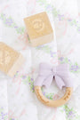 Bow Wooden & Silicone Teether (3-Pack) - Lauderdale Lavender, Hamptons Hot Pink & Worth Avenue White