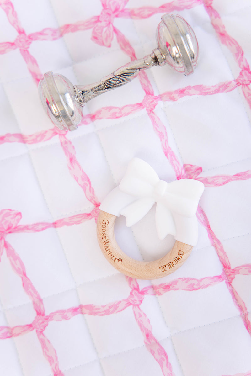 Quilted Play Mat - Belle Meade Bow with Beale Street Blue