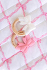 Bow Wooden & Silicone Teether (3-Pack) - Lauderdale Lavender, Hamptons Hot Pink & Worth Avenue White