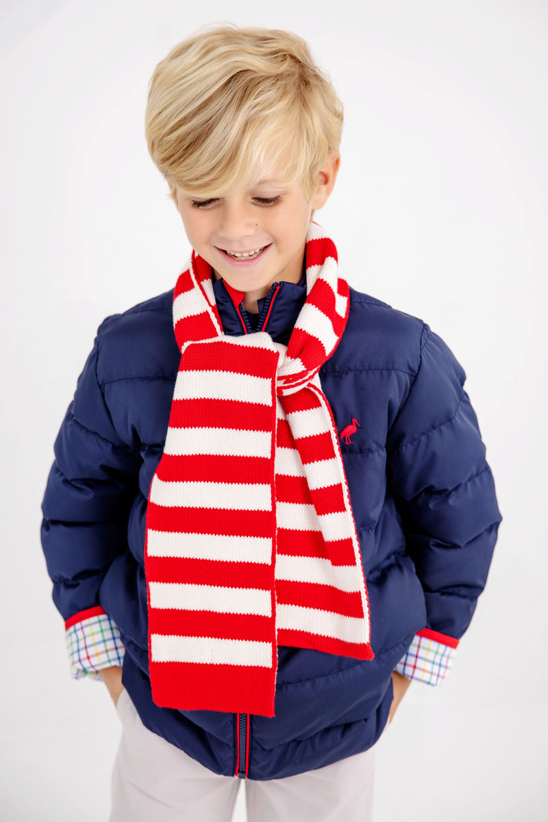 Cooper Coat - Nantucket Navy with Richmond Red Stork