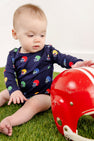 Long Sleeve Walt Onesie - Hut! with Nantucket Navy
