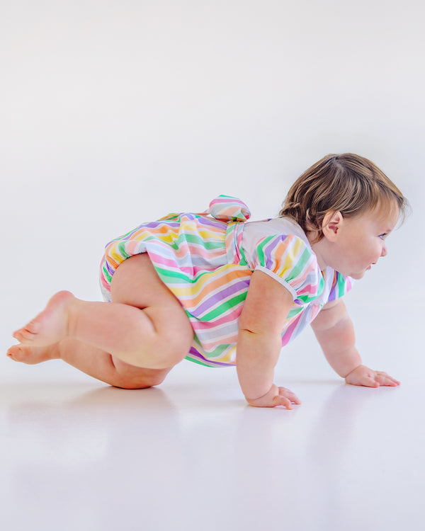 Short Sleeve Brigantine Bubble - Southampton Stripe with Worth Avenue White