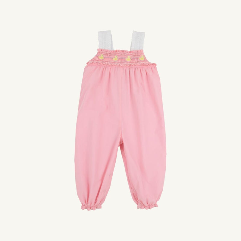 Ritzy Romper - Sandpearl Pink with Duck Smocking