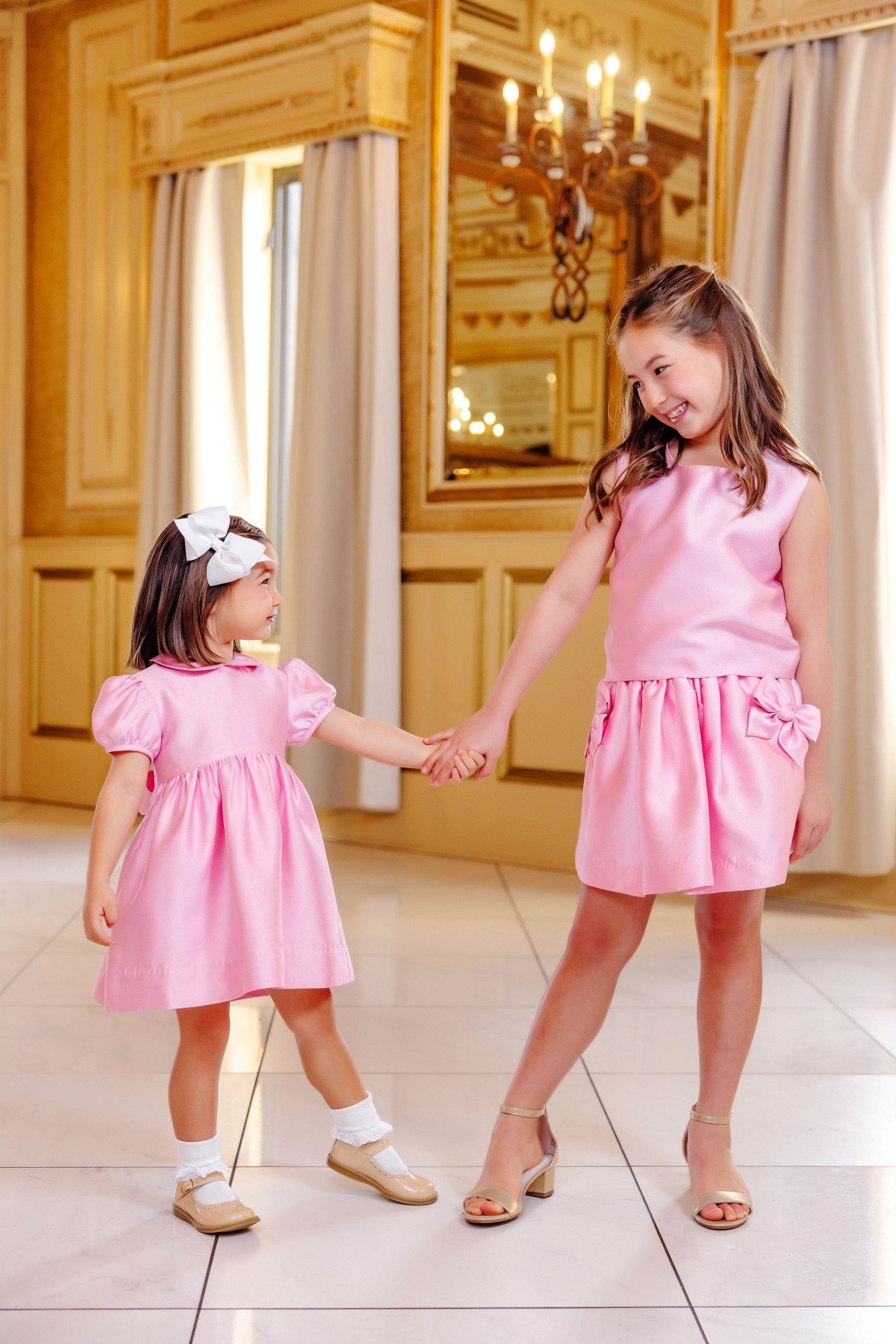新品gypsohila GPCF-313 Docking Puff Skirt Grandccasion™ Sophie Skirt - Pier Party Pink & Bow Pockets