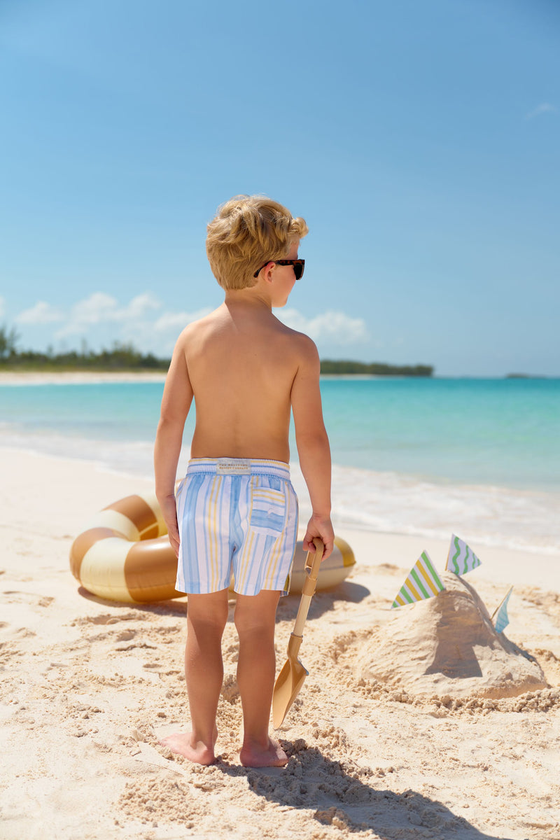 Tortola Trunks - Sobro Stripe with Worth Avenue White