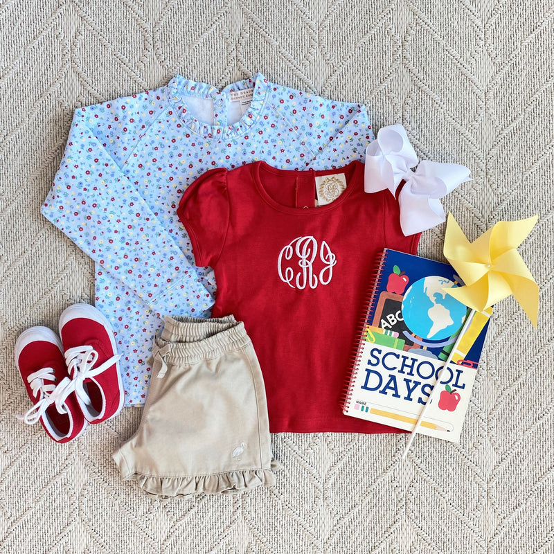 Shelby Anne Shorts (Twill) Keeneland Khaki with Keeneland Khaki Stor