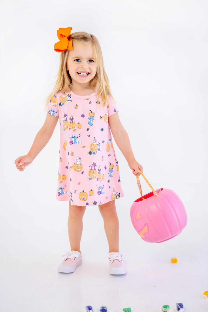 Polly Play Dress - Candy & Critters (Sandpearl Pink)