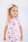 Sara Jane's Short Sleeve Set - Fall on Fincastle Road with Seashore Sherbet