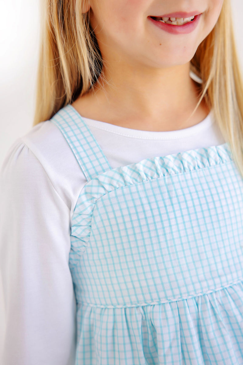 Macy Drew Dress - Belhaven Blue Windowpane