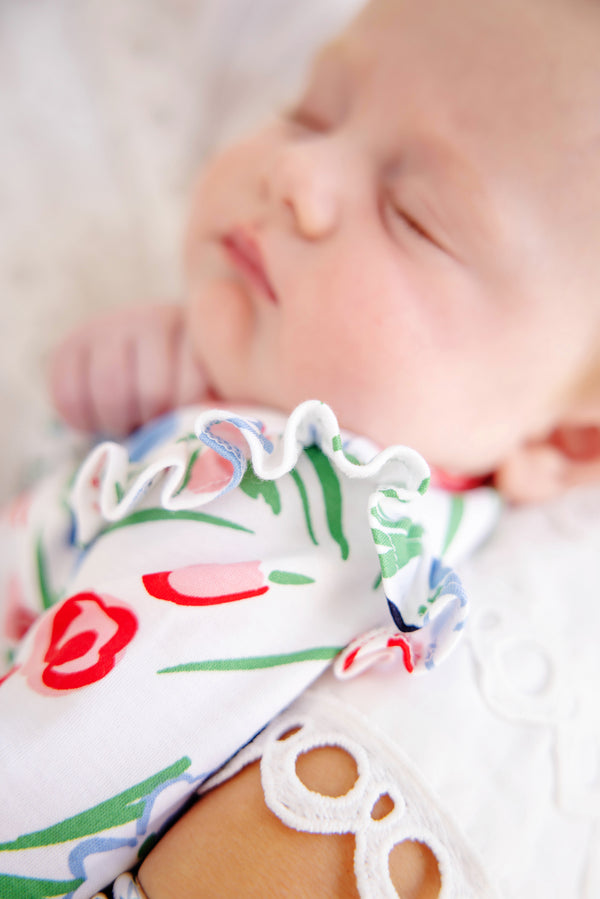 Long Sleeve Wendy Onesie - Fair Street Floral