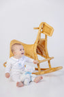 Robbins Romper - Worth Avenue White with Buckhead Blue & Bear