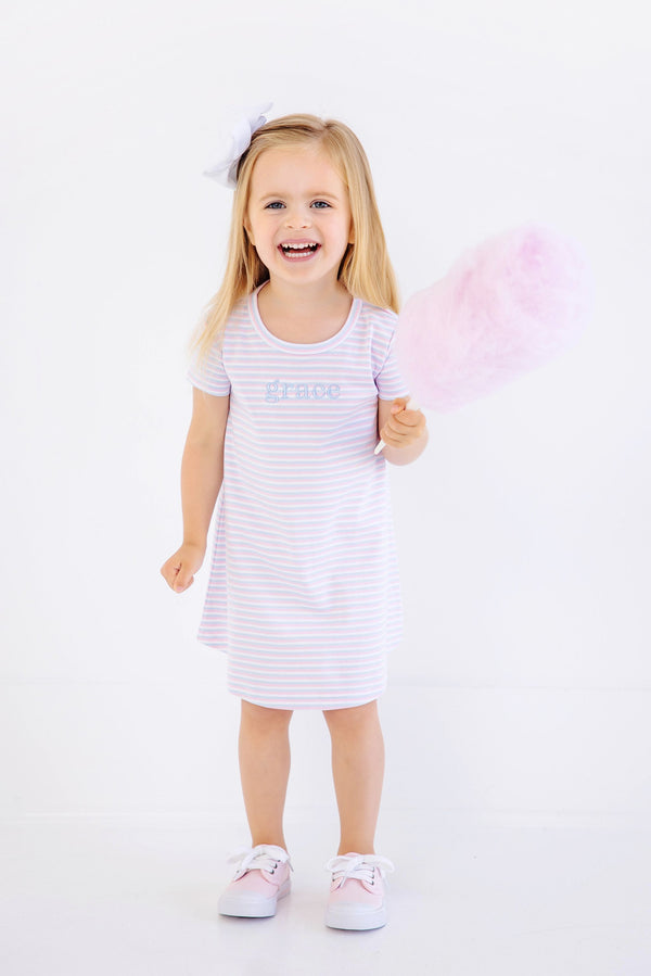 Polly Play Dress - Sumner County Stripe (Buckhead Blue)