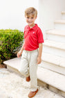 Prim & Proper Polo & Onesie - Richmond Red with Worth Avenue White Stork