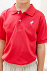 Prim & Proper Polo & Onesie - Richmond Red with Worth Avenue White Stork