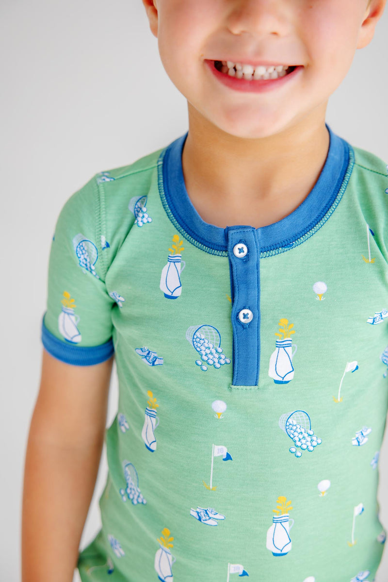 Sutton's Short Sleeve Set - Clubhouse Couture (Wood Boat Blue) with Wood Boat Blue