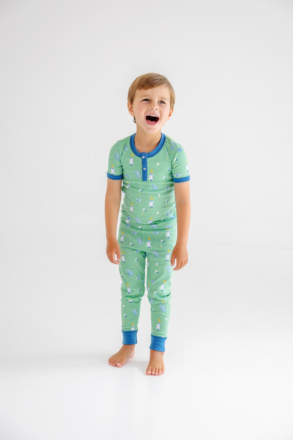 Sutton's Short Sleeve Set - Clubhouse Couture (Wood Boat Blue) with Wood Boat Blue