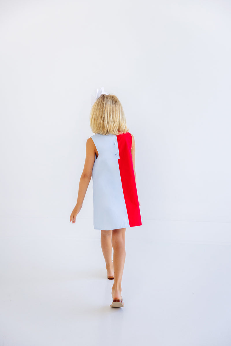 Kennedy Colorblock Jumper - Richmond Red & Buckhead Blue