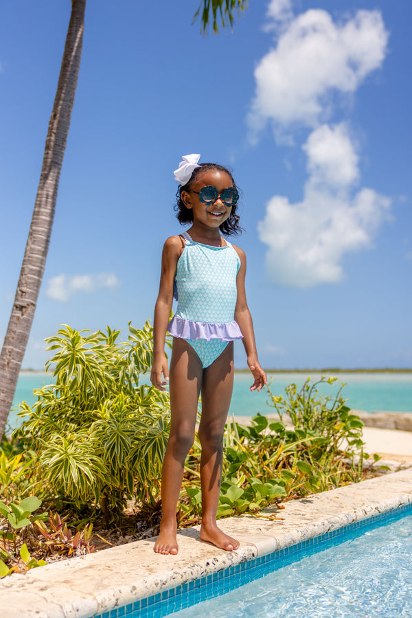 Taylor Bay Bathing Suit - Dunmore Doo-Dad with Lauderdale Lavender