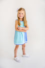 Daisy Dress - Belhaven Blue, Worth Avenue White & Barbados Blue