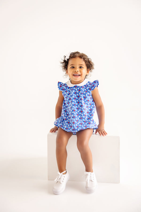 Angel Sleeve Biltmore Bubble - Potomac Petals with Worth Avenue White