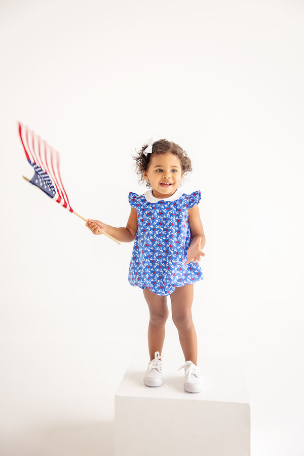 Angel Sleeve Biltmore Bubble - Potomac Petals with Worth Avenue White