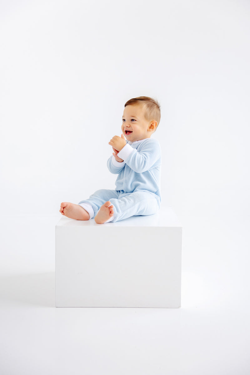 Paxton Playsuit - Buckhead Blue with Worth Avenue White