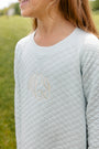 Cassidy Comfy Crewneck Dress Quilted - Old Greenwich Green