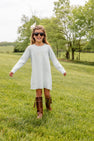 Cassidy Comfy Crewneck Dress Quilted - Old Greenwich Green