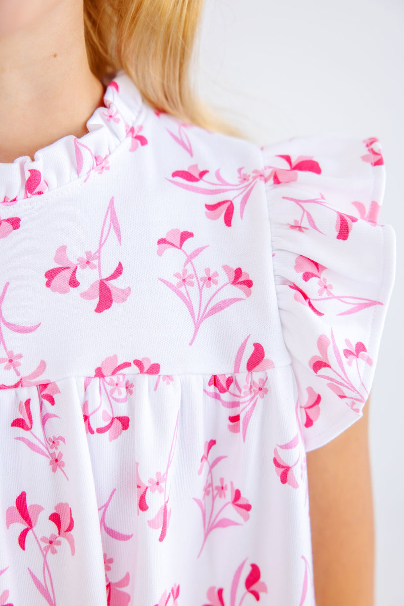 Angel Sleeve Devin Dress - Fontaine Floral