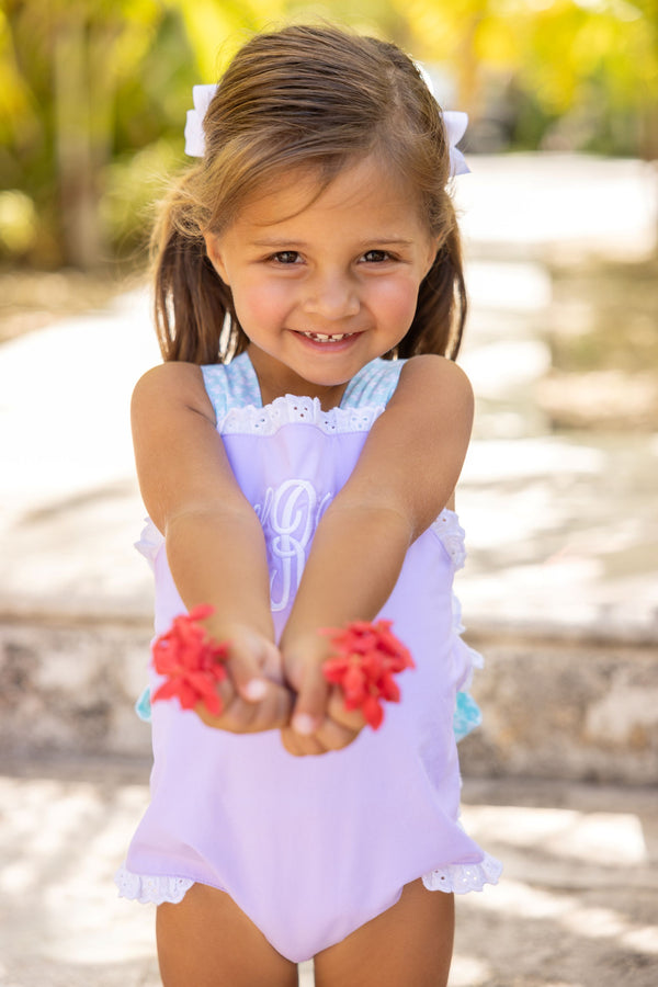 Sisi Sunsuit - Lauderdale Lavendar with Dunmore Doo-Dad