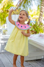 Sleeveless Tabitha's Teacher's Pet Dress - Lake Worth Yellow with Watermelon