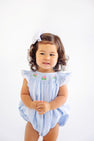 Bridget Bubble - Buckhead Blue with Hydrangea Smocking