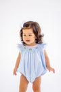 Bridget Bubble - Buckhead Blue with Hydrangea Smocking