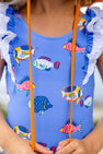 Ruehling Ruffle Bathing Suit - Here Fishy Fishy