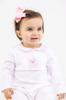 Robbins Romper - Worth Avenue White with Palm Beach Pink & Bear