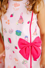 Wilma Faux Wrap Dress - Preppy Little Picnic with Raleigh Raspberry