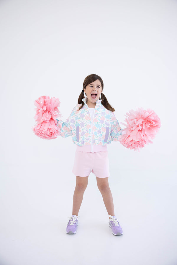 Shipley Shorts - Palm Beach Pink with Palm Beach Pink Bow & Stork