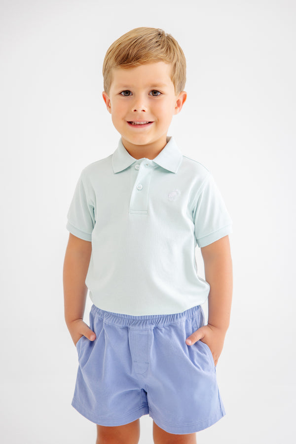 Sheffield Shorts - Park City Periwinkle with Worth Avenue White Stork