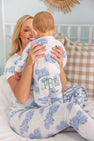 Stay In Bed Set (Women's) - Happiest Hydrangeas with Worth Avenue White
