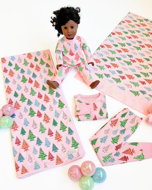 Silent Night Throw - Need a Little Nostalgia with Pier Party Pink