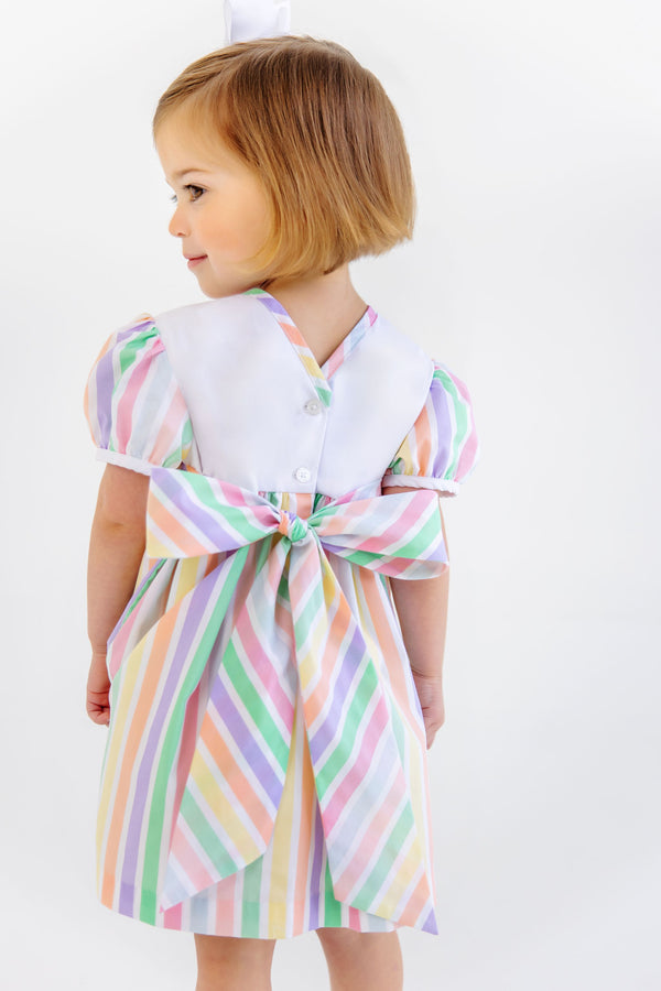Short Sleeve Brigantine Dress - Southampton Stripe with Worth Avenue Stripe