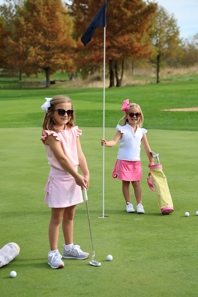 Prepletic™ Prep School Skort - Romany Rose with Palm Beach Pink