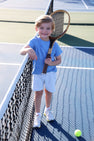 Sullivan Shorts - Grantley Gray with Beale Street Blue