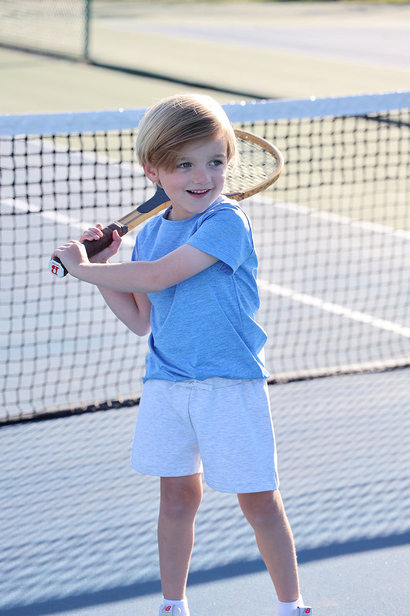 Sullivan Shorts - Grantley Gray with Beale Street Blue