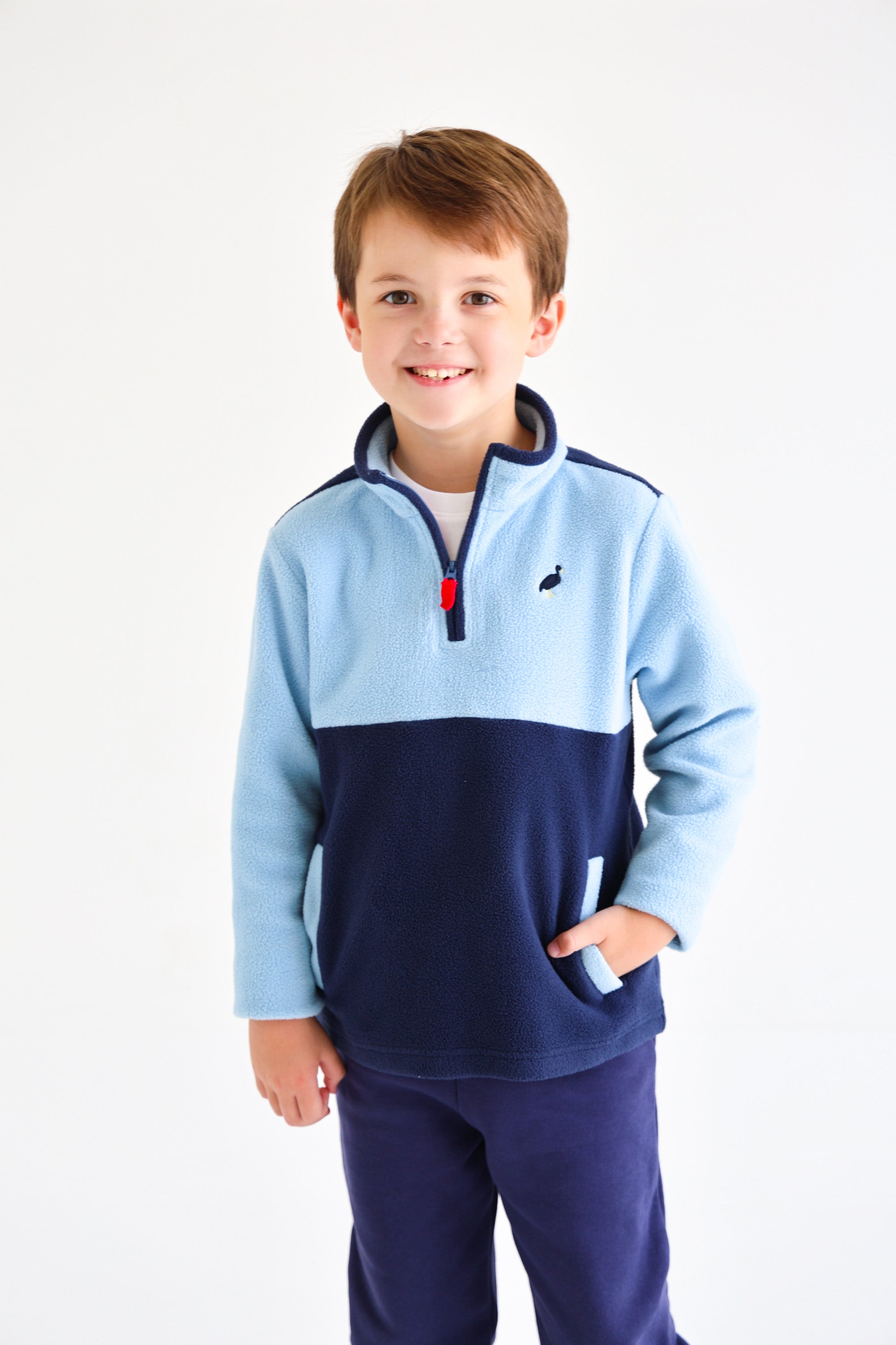 Hayword Half-Zip (Fleece) - Barrington Blue & Nantucket Navy