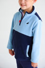 Hayword Half-Zip (Fleece) - Barrington Blue with Nantucket Navy