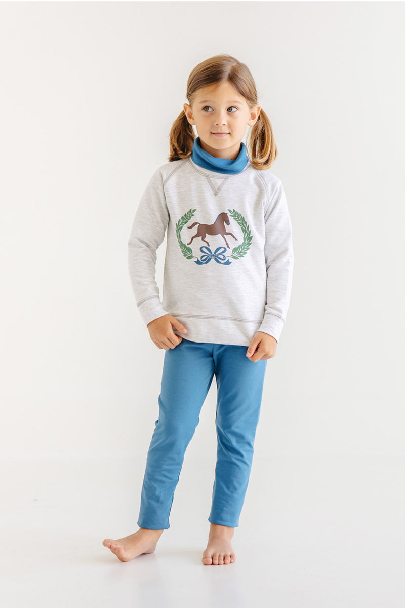 Tatum's Turtleneck & Onesie - Barnsley Blue