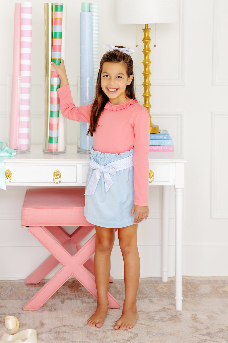 Reece Ruffle Top - Parrot Cay Coral