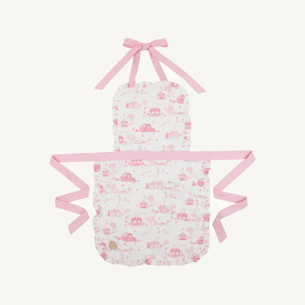 Abigail Apron (Women) - York Town Toile with Palm Beach Pink