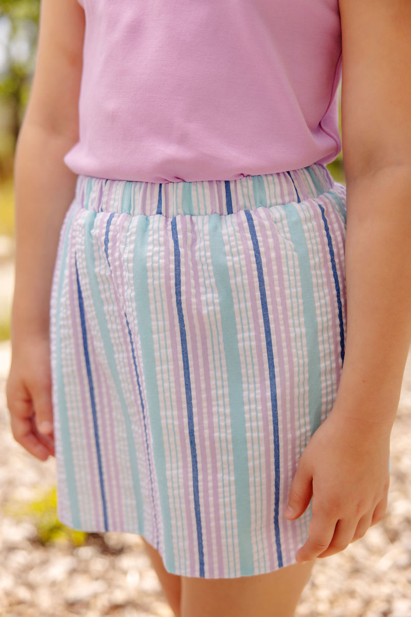 Susanne Skirt - Sycamore Seersucker Stripe
